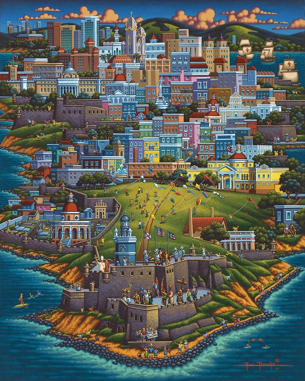 Puerto Rico - 500pc Jigsaw Puzzle by Dowdle