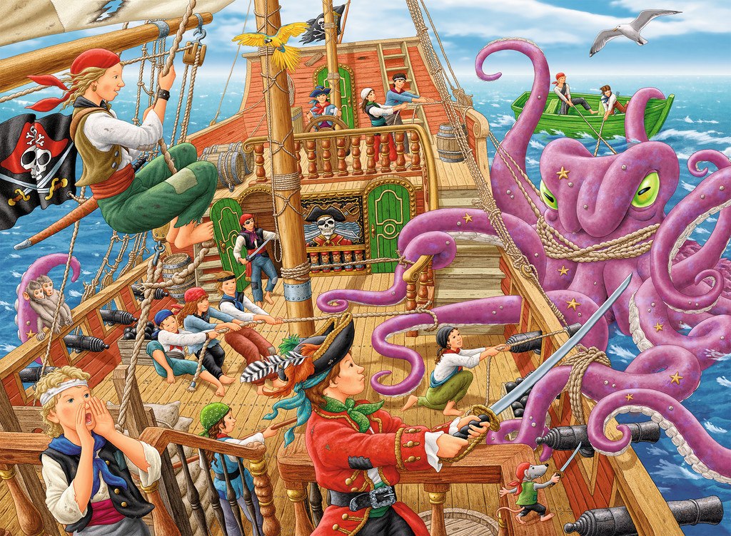 Pirate Boat Adventure - 100pc Jigsaw Puzzle By Ravensburger