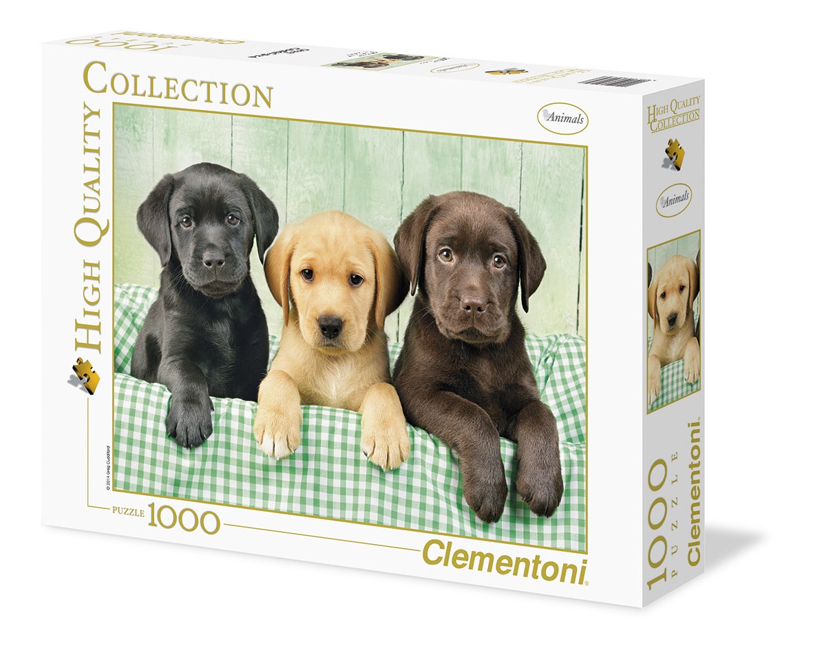 Three Labs - 1000pc Jigsaw Puzzle by Clementoni - image 1