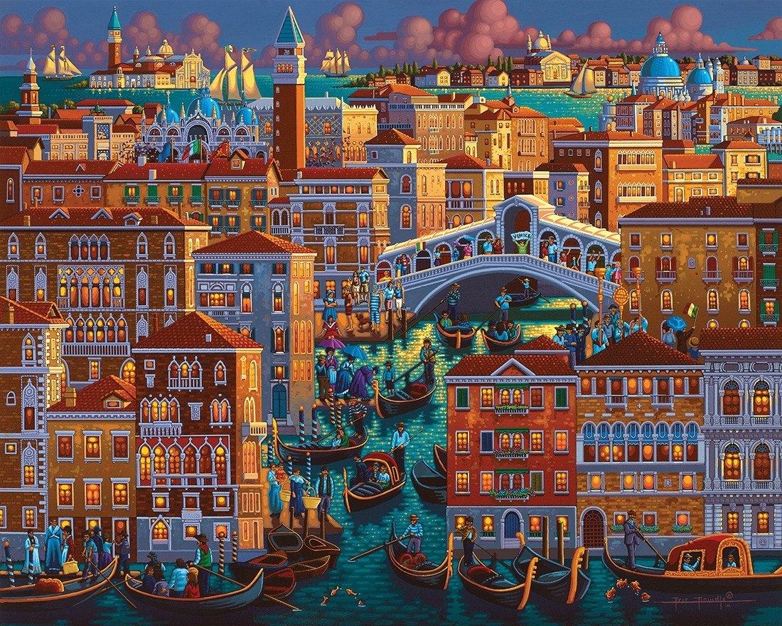 Venice - 1000pc Jigsaw Puzzle by Dowdle