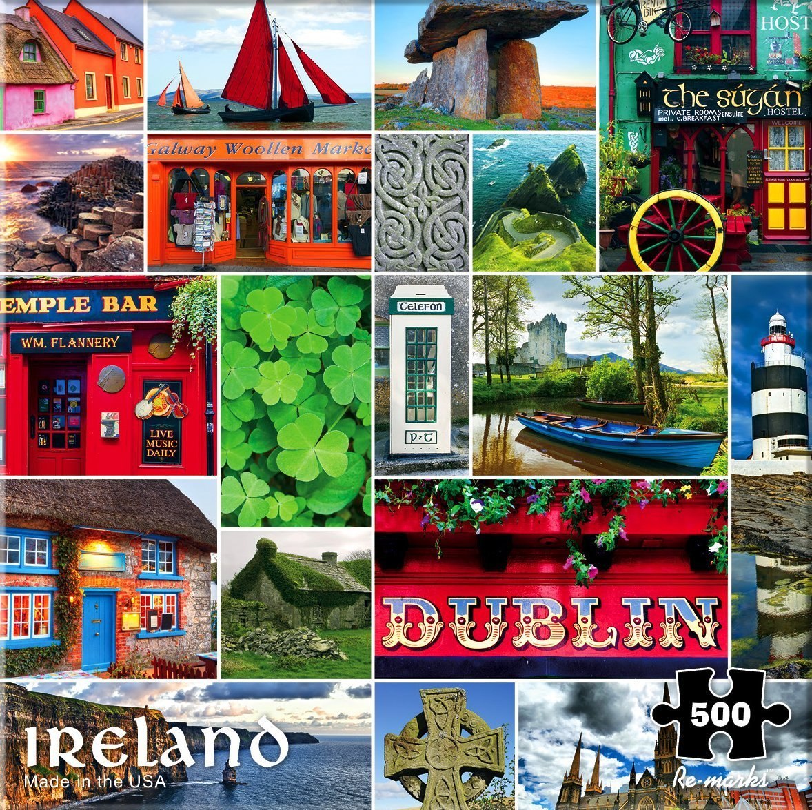 Ireland - 500pc Jigsaw Puzzle By Re-marks  			  					NEW