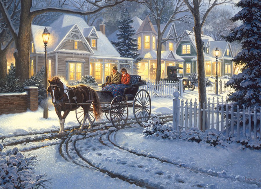 Horse-Drawn Buggy - 1000pc Jigsaw Puzzle by Cobble Hill