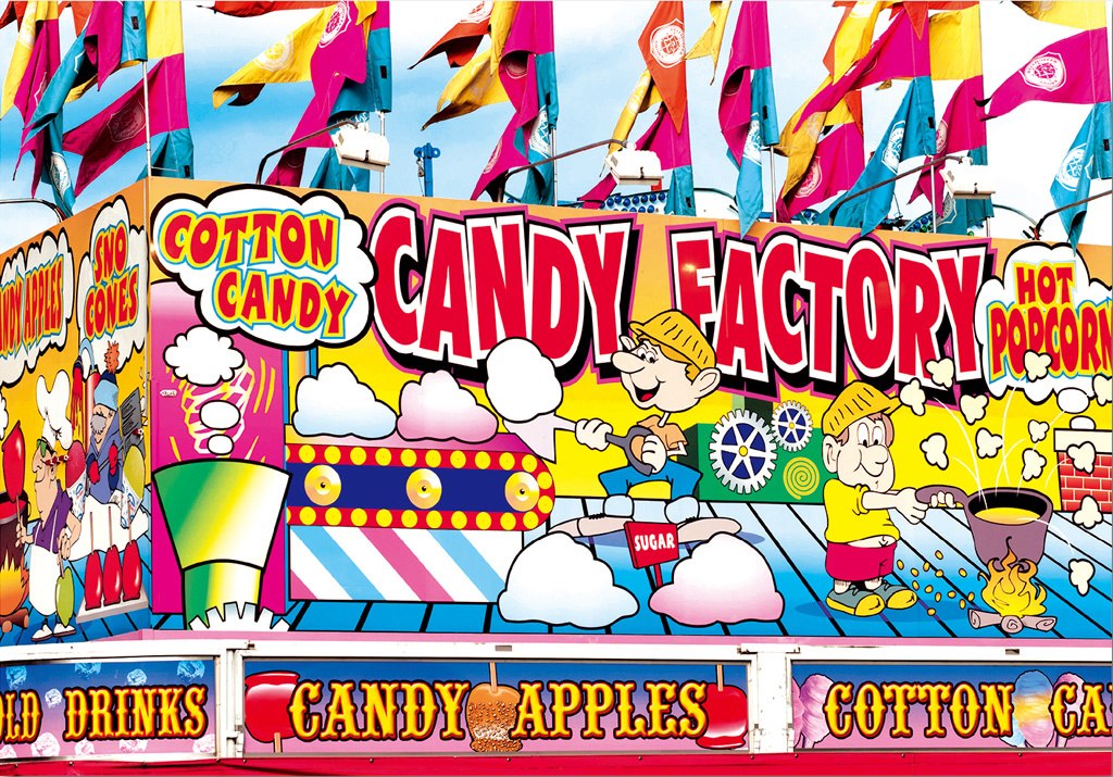 Candy Factory Fairground Concession Stand - Colorluxe - 1500pc Jigsaw Puzzle by Lafayette Puzzle Factory