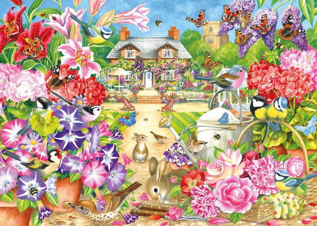 Summer Garden - 1000pc Jigsaw Puzzle By Falcon  			  					NEW