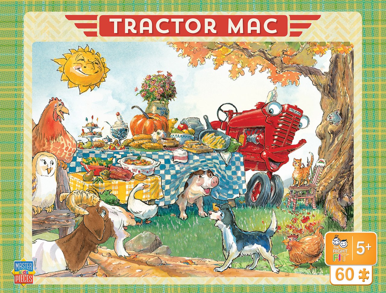 Tractor Mac: Dinner Time - 60pc Jigsaw Puzzle by Masterpieces  			  					NEW - image 1