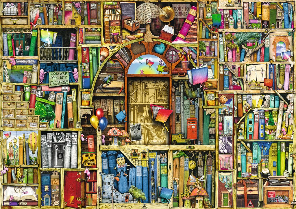 Bizarre Bookshop 2 - 1000pc Jigsaw Puzzle By Ravensburger