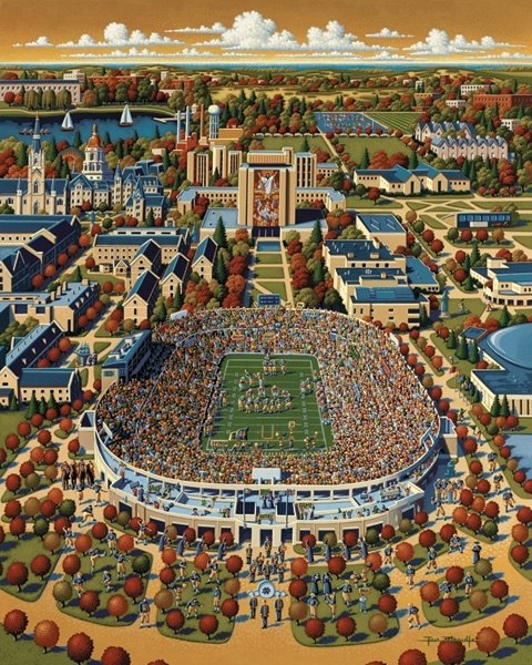 Notre Dame Football - 500pc Jigsaw Puzzle by Dowdle