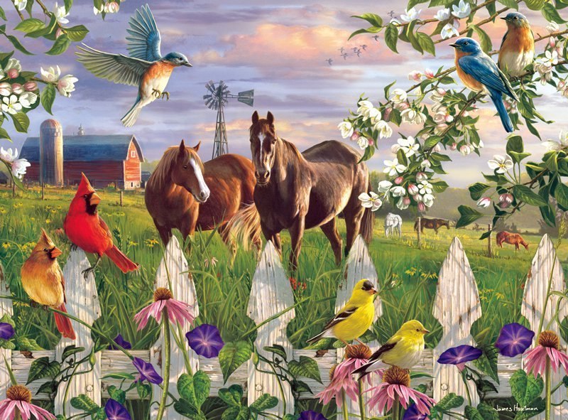 Hautman Brothers: Evening Meadow - 1000pc Jigsaw Puzzle by Buffalo Games