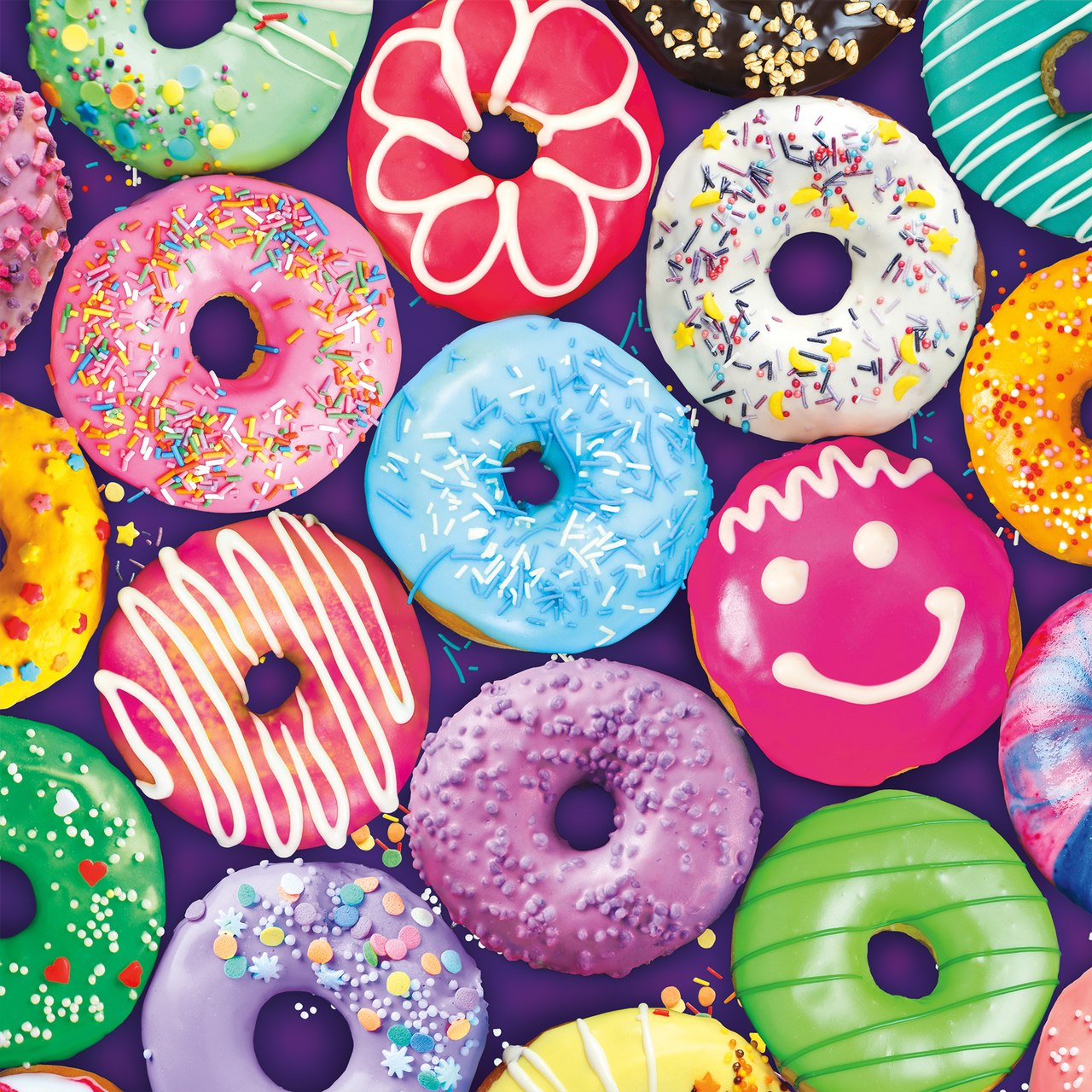 Delightful Donuts - 300pc Large Format Jigsaw Puzzle by Buffalo Games  			  					NEW