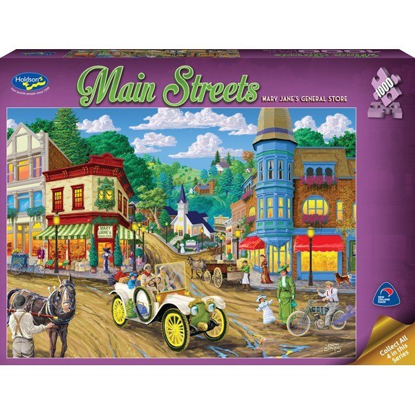 Main Streets: Mary Jane's Store - 1000pc Jigsaw Puzzle by Holdson  			  					NEW - image 1