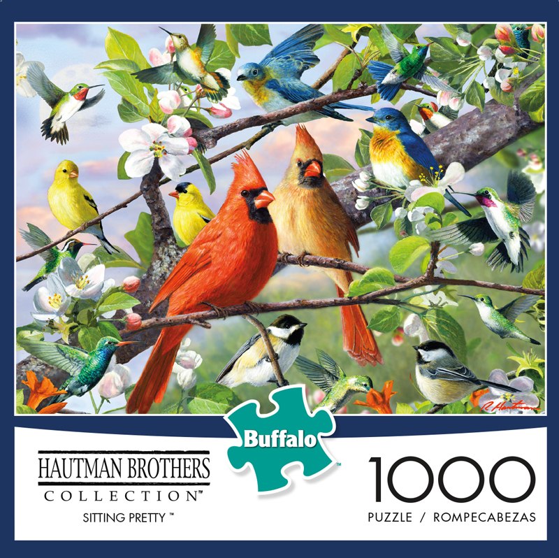 Hautman Brothers: Sitting Pretty - 1000pc Jigsaw Puzzle by Buffalo Games  			  					NEW - image 1