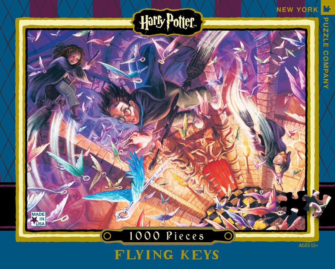 Harry Potter: Flying Keys - 1000pc Jigsaw Puzzle by New York Puzzle Company - image 1