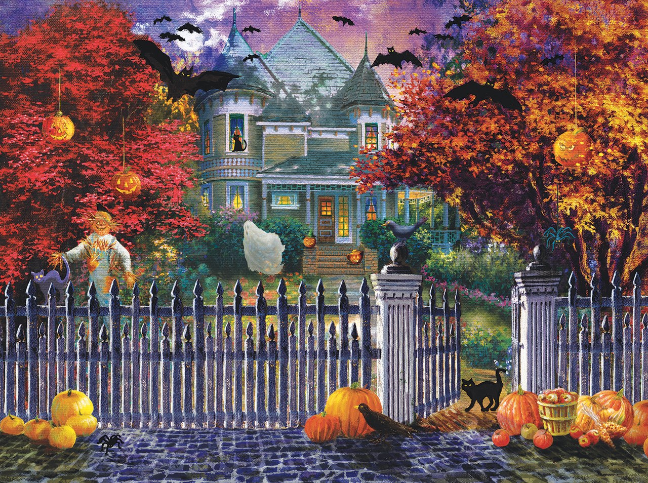 Halloween House - 1000pc Jigsaw Puzzle by Sunsout  			  					NEW