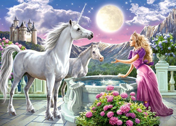 Princess and her Unicorns - 120pc Jigsaw Puzzle By Castorland