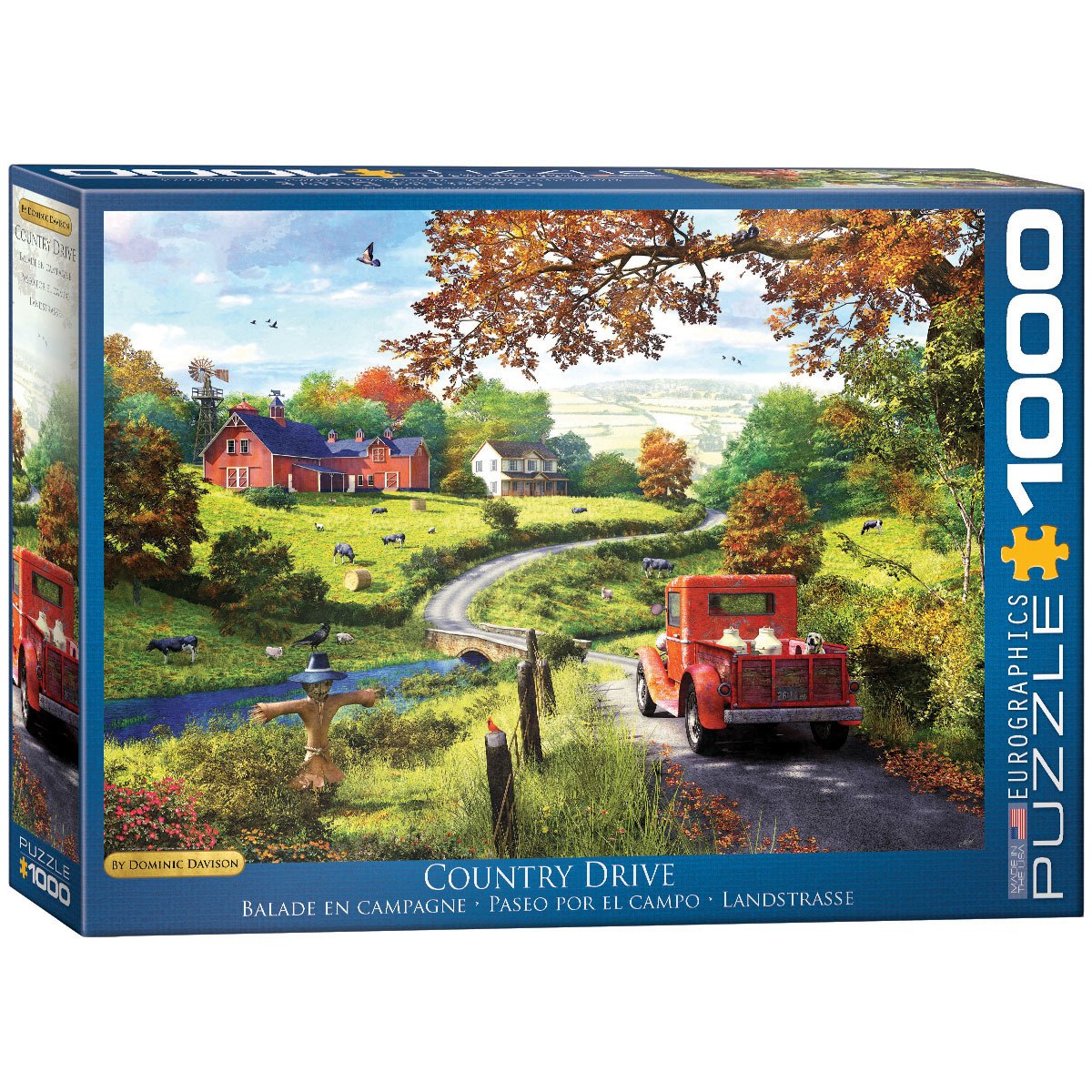 Davison: Country Drive - 1000pc Jigsaw Puzzle by Eurographics  			  					NEW - image 1