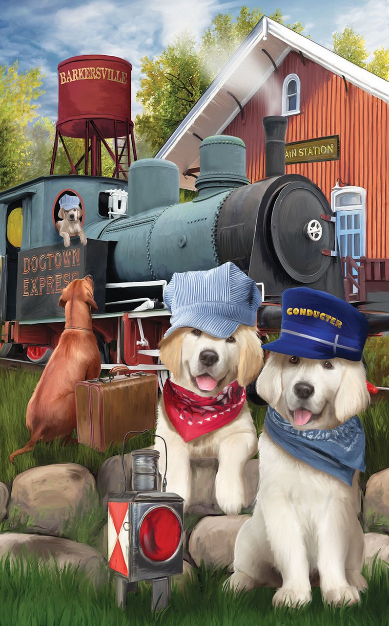 Dogtown Express - 300pc Large Format Jigsaw Puzzle by Sunsout