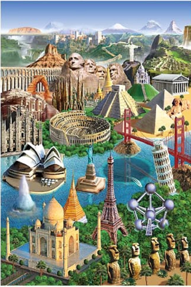 Wonders of the World - 1000pc Jigsaw Puzzle by Tomax
