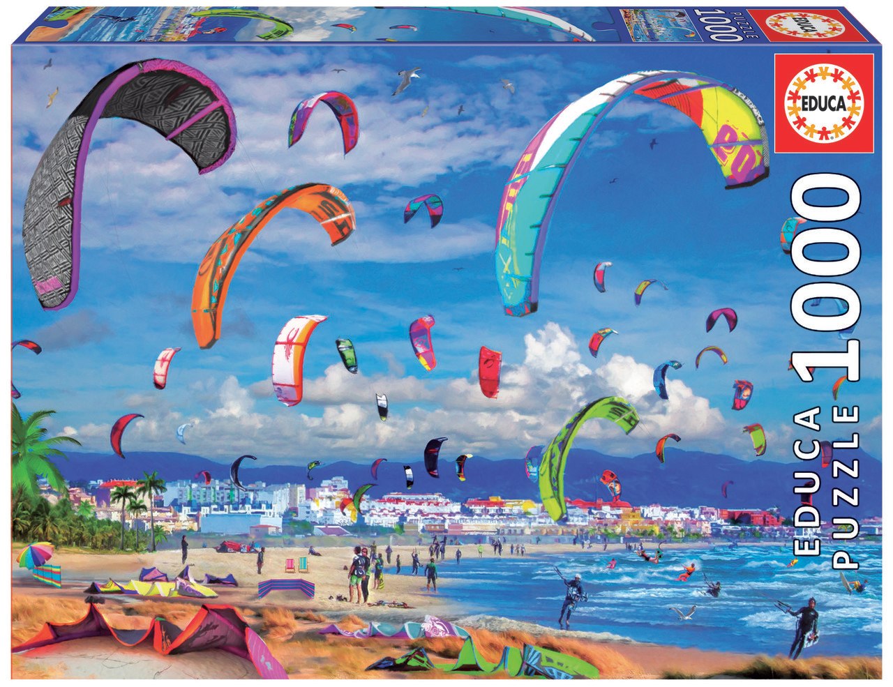 Kitesurfing - 1000pc Jigsaw Puzzle by Educa  			  					NEW - image 1