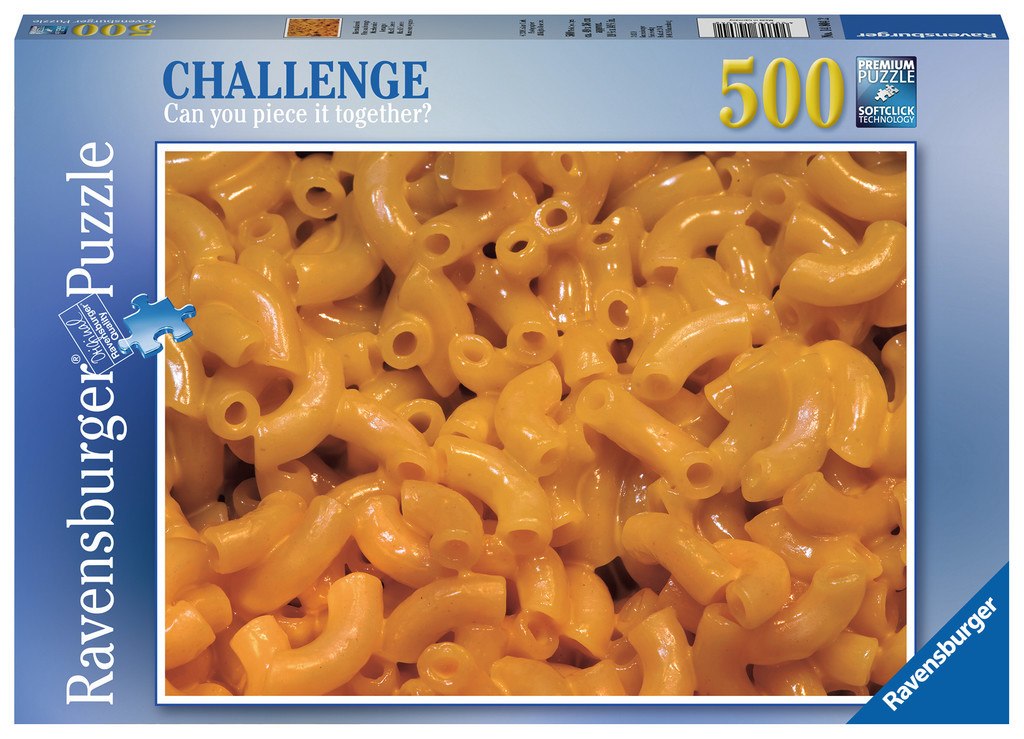 Mac & Cheese - 500pc Challenge Series Jigsaw Puzzle By Ravensburger  			  					NEW - image 1