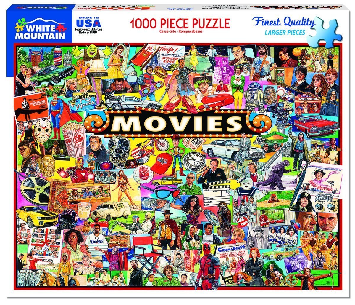 Movies - 1000pc Jigsaw Puzzle By White Mountain  			  					NEW - image 1