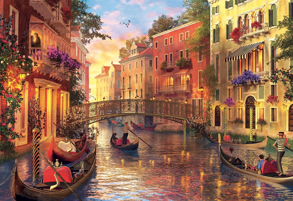 Sunset In Venice - 1500pc Jigsaw Puzzle by Educa