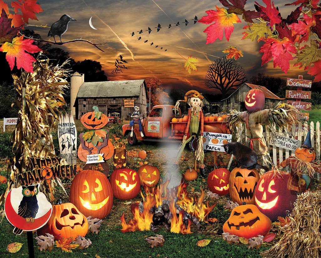 Jack O Lantern - 1000pc Jigsaw Puzzle by White Mountain