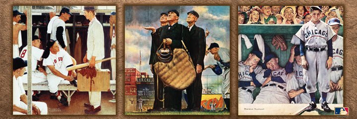 Norman Rockwell Baseball - 1000pc Panoramic Jigsaw Puzzle by Masterpieces