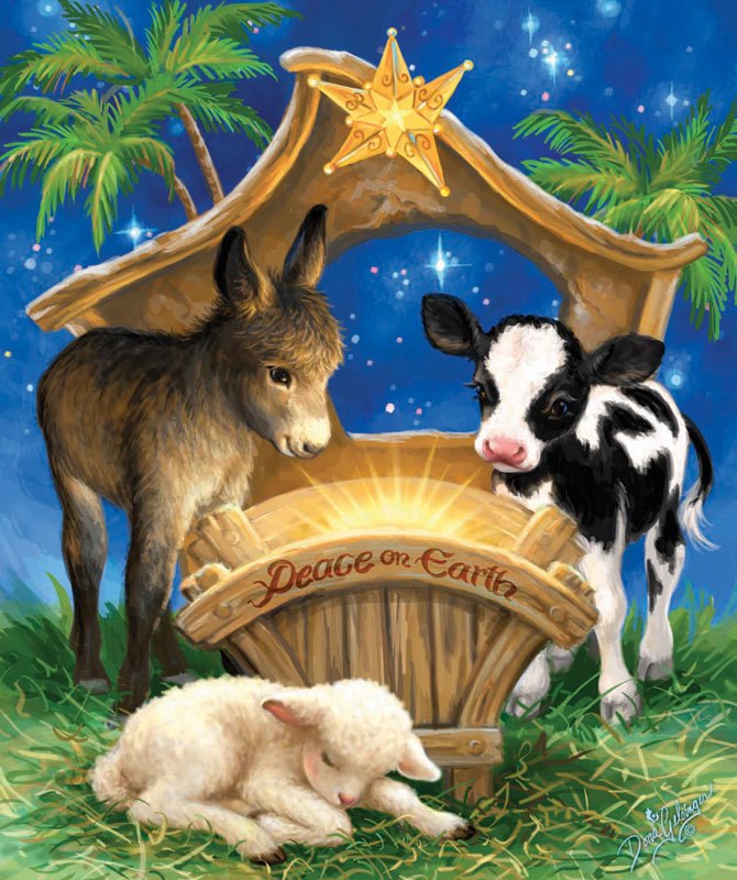 Born in a Manger - 200pc Jigsaw Puzzle By Sunsout