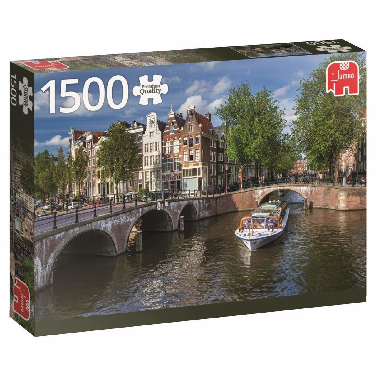 Herengracht, Amsterdam - 1500pc Jigsaw Puzzle By Jumbo  			  					NEW - image 1