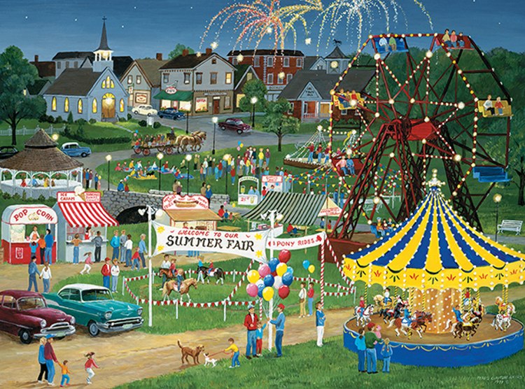 Country Fair - 500pc Jigsaw Puzzle by Lafayette Puzzle Factory