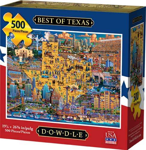 Best of Texas - 500pc Jigsaw Puzzle by Dowdle  			  					NEW - image 1