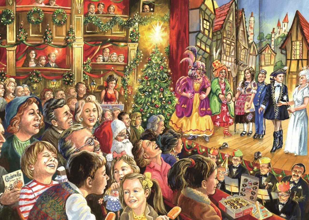 Christmas Pantomime - 1000pc Jigsaw Puzzle By Falcon  			  					NEW
