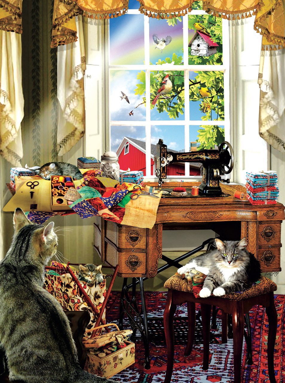 The Sewing Room - 300pc Jigsaw Puzzle By Sunsout  			  					NEW