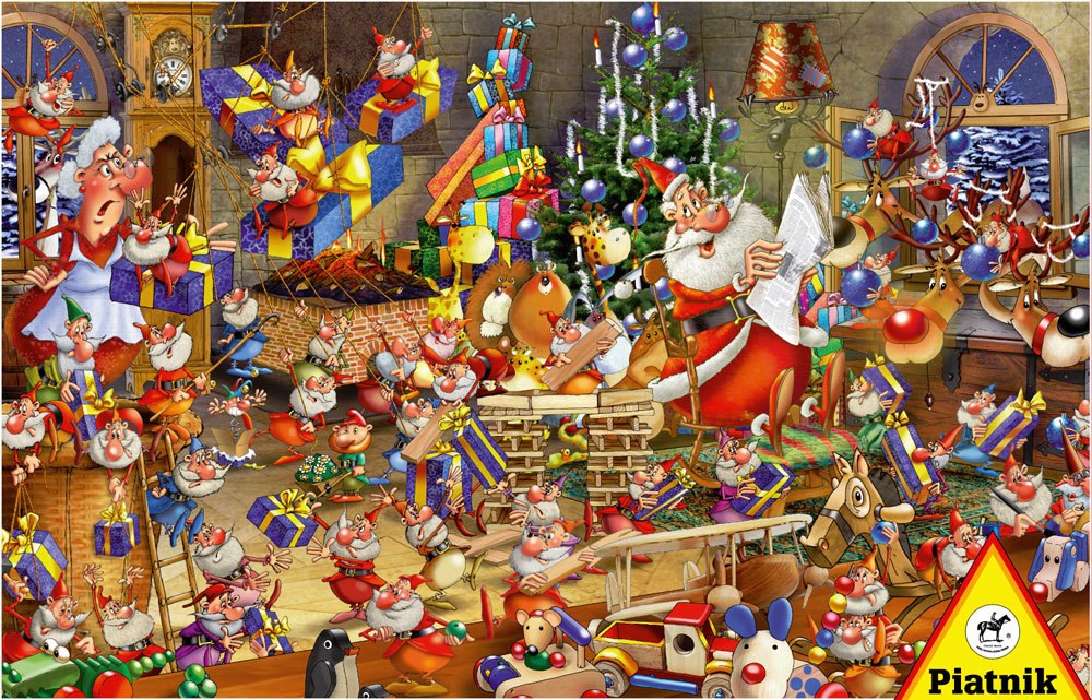 Christmas Chaos - 1000pc Jigsaw Puzzle by Piatnik