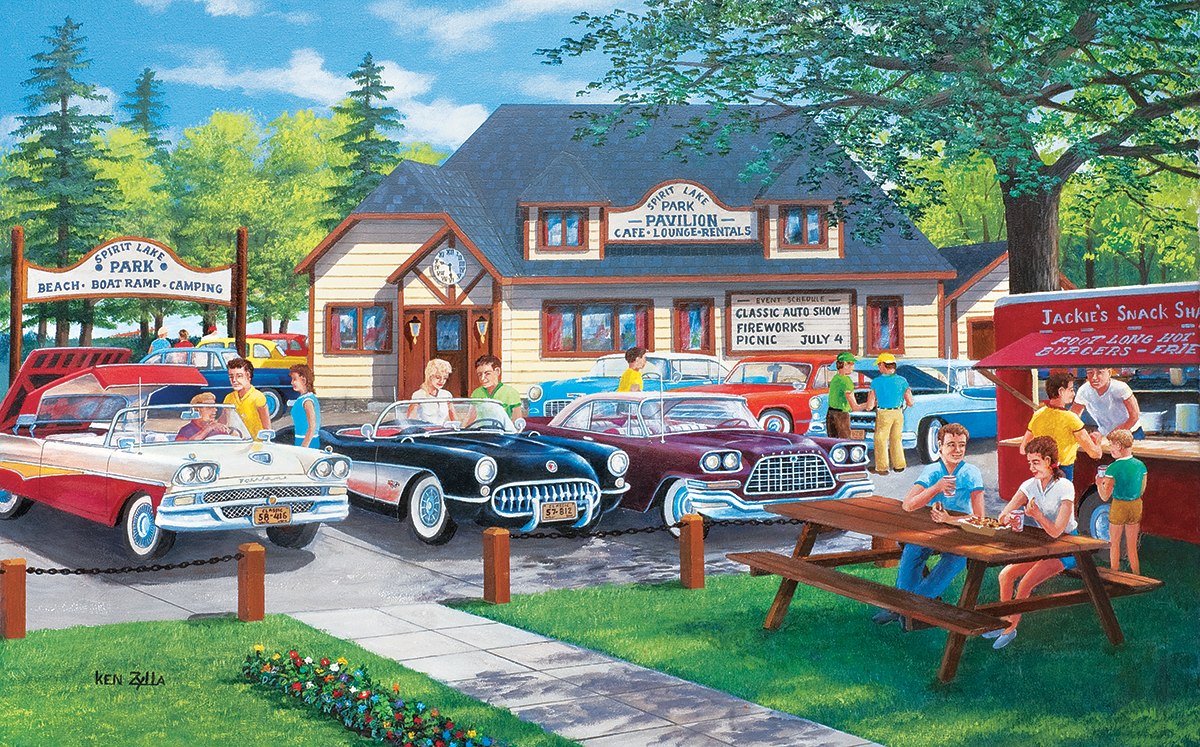 Life in the Past Lane - 300pc Jigsaw Puzzle by Sunsout  			  					NEW