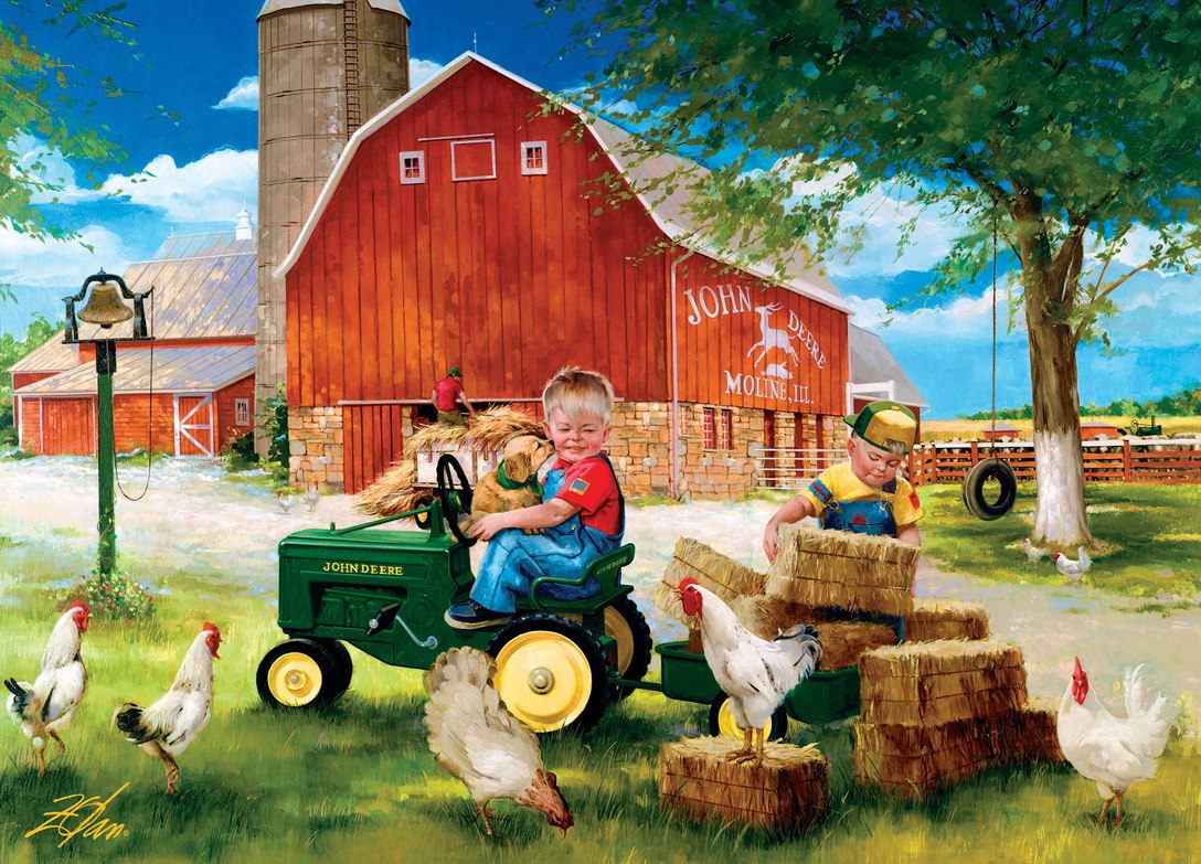 John Deere: Growing Up Country - 1000pc Jigsaw in a Tin Puzzle by Masterpieces