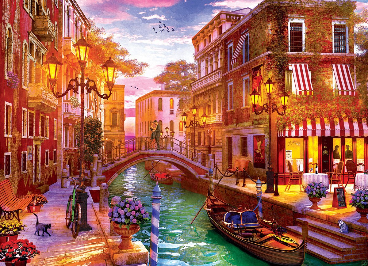 Davison: Sunset Over Venice - 1000pc Jigsaw Puzzle by Eurographics  			  					NEW - image 2