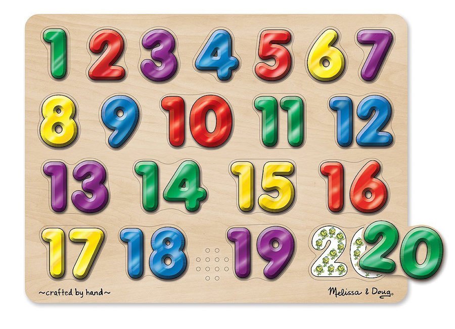 Spanish Numbers - 20pc Interactive Sound Puzzle By Melissa & Doug