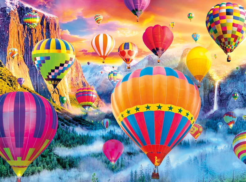 Balloon Valley - 1000pc Jigsaw Puzzle by Buffalo Games  			  					NEW - image main