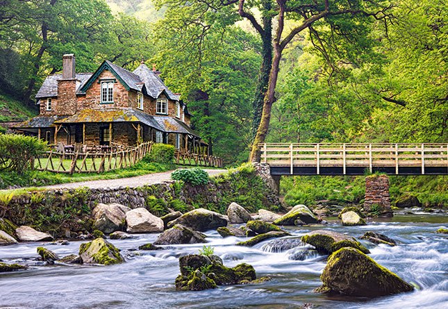 Watersmeet, Exmoor National Park, England - 1000pc Jigsaw Puzzle by Castorland