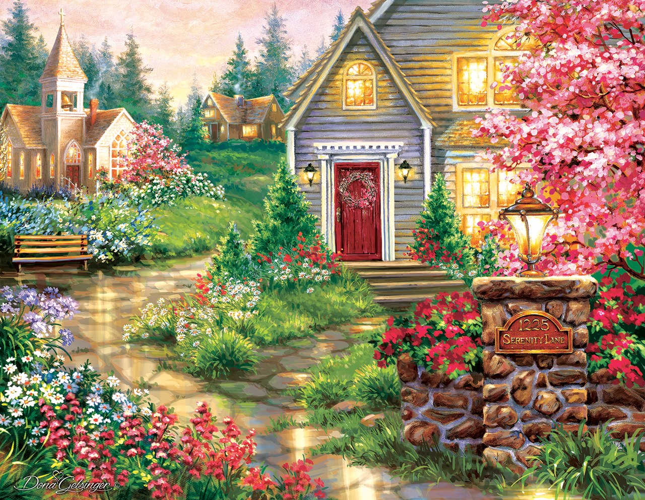 Serenity Lane - 1000+pc Jigsaw Puzzle by Sunsout  			  					NEW