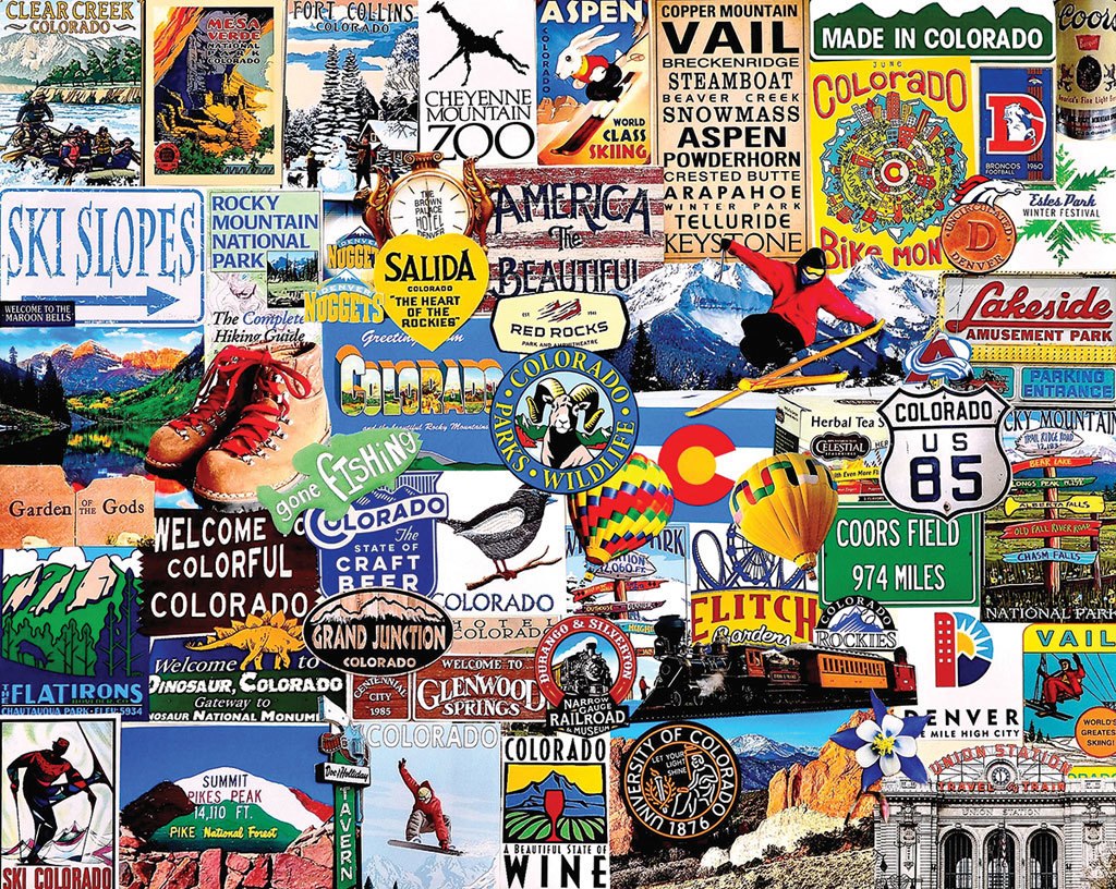 I Love Colorado - 1000pc Jigsaw Puzzle by White Mountain