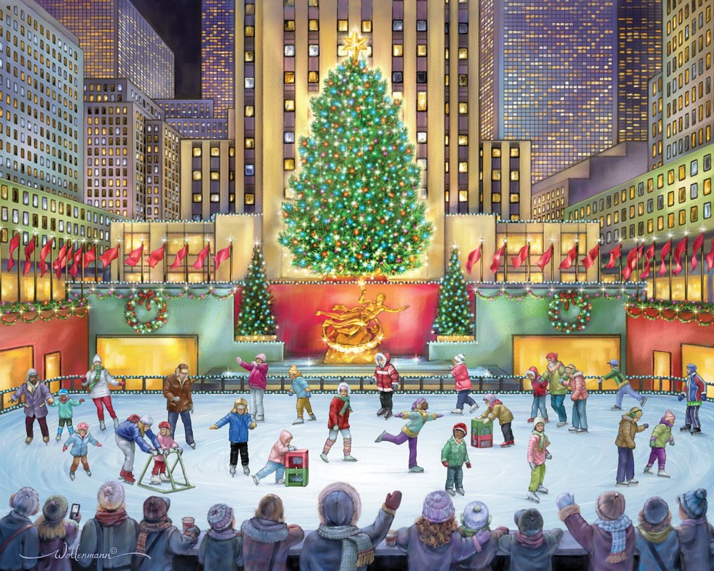 Rockefeller Center - 1000pc Jigsaw Puzzle by Vermont Christmas Company