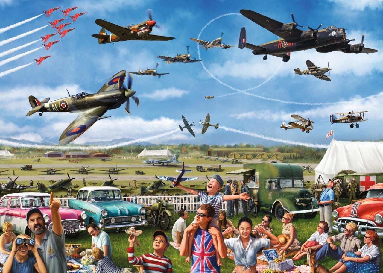 Family Airshow - 1000pc Jigsaw Puzzle By Falcon  			  					NEW