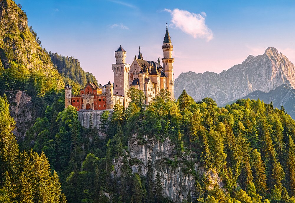 View of Neuschwanstein Castle, Germany - 1000pc Jigsaw Puzzle By Castorland  			  					NEW