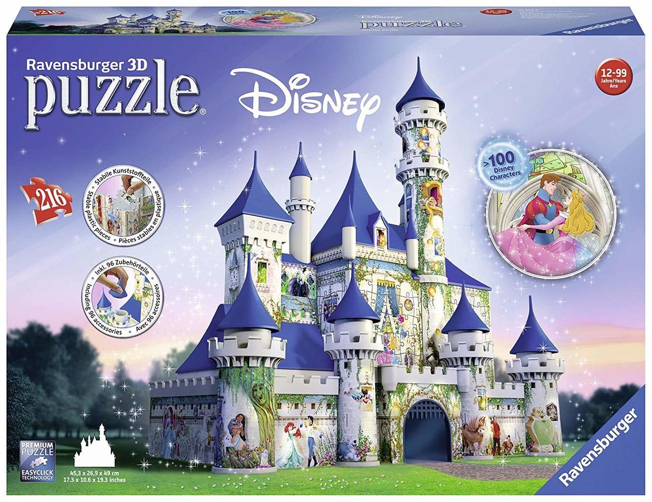 Disney Castle - 216pc 3D Jigsaw Puzzle By Ravensburger - image 1