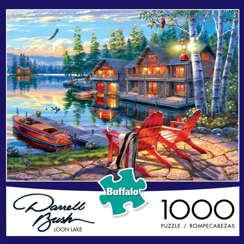 Darrell Bush: Loon Lake - 1000pc Jigsaw Puzzle by Buffalo Games - image 1