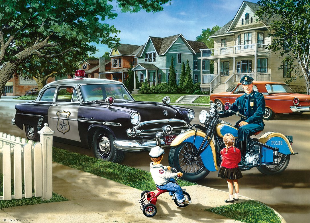 Hometown: Neighborhood Patrol - 1000pc Jigsaw Puzzle by Masterpieces
