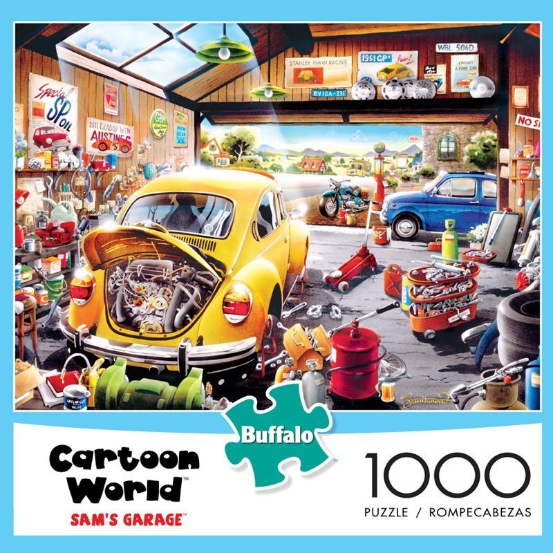 Sam's Garage - 1000pc Jigsaw Puzzle by Buffalo Games - image 1