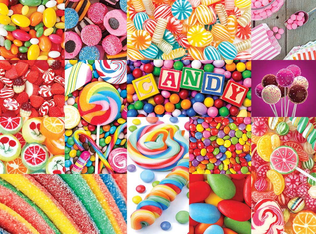 Colorful Candy - Collage Collections - 1000pc Jigsaw Puzzle by Lafayette Puzzle Factory